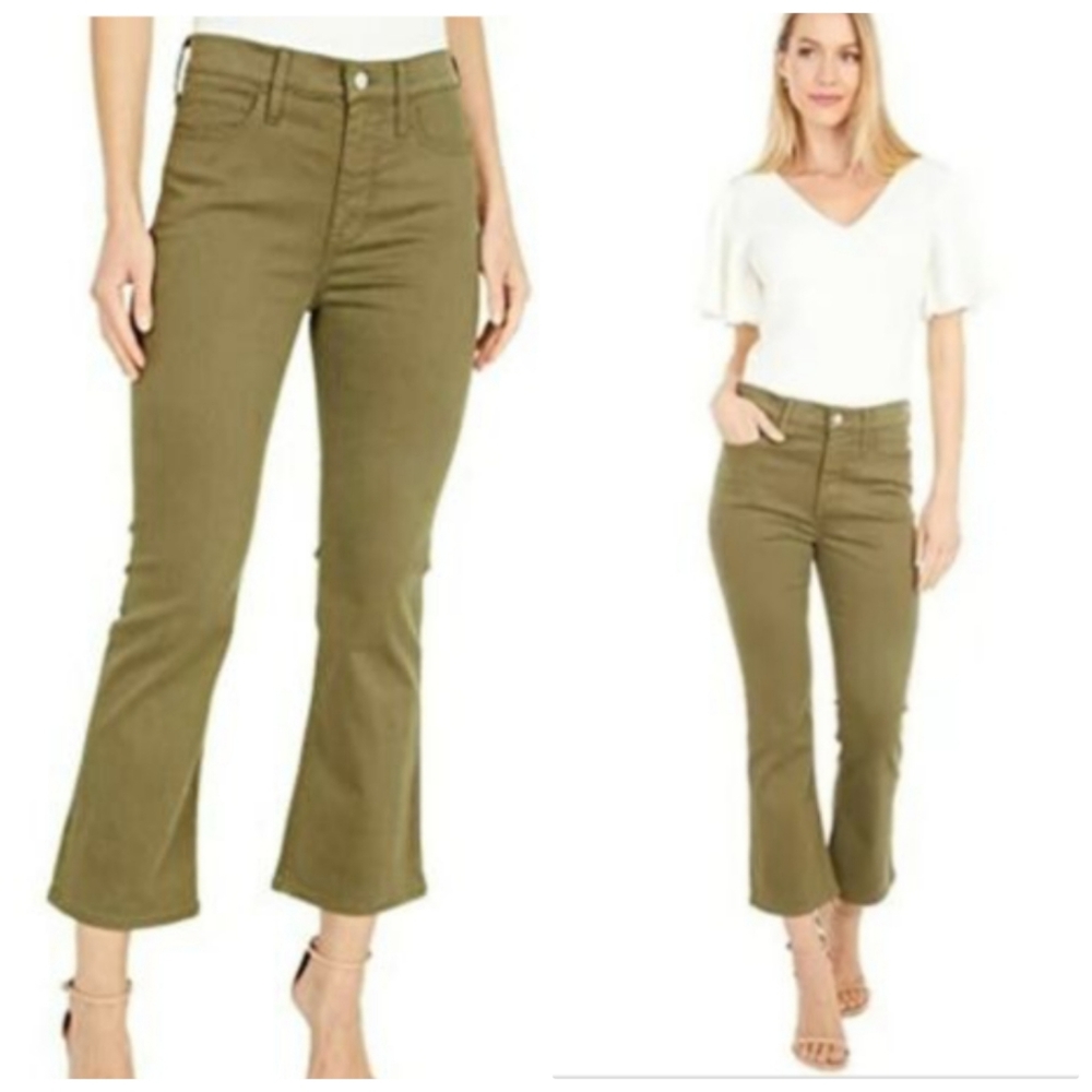 J. Crew nwt 9" Billie Demi Boot Crop Jeans Pants green 31